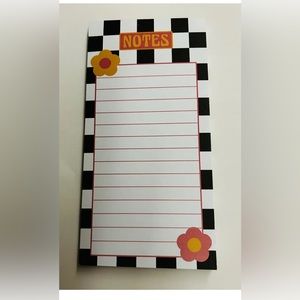 New Small Lady Jayne “NOTES” in Center made in Vietnam 50 Sheets Checkerboard